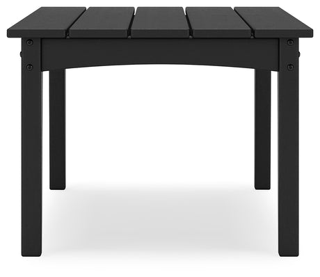Hyland wave Black Outdoor Coffee Table from Ashley - Luna Furniture