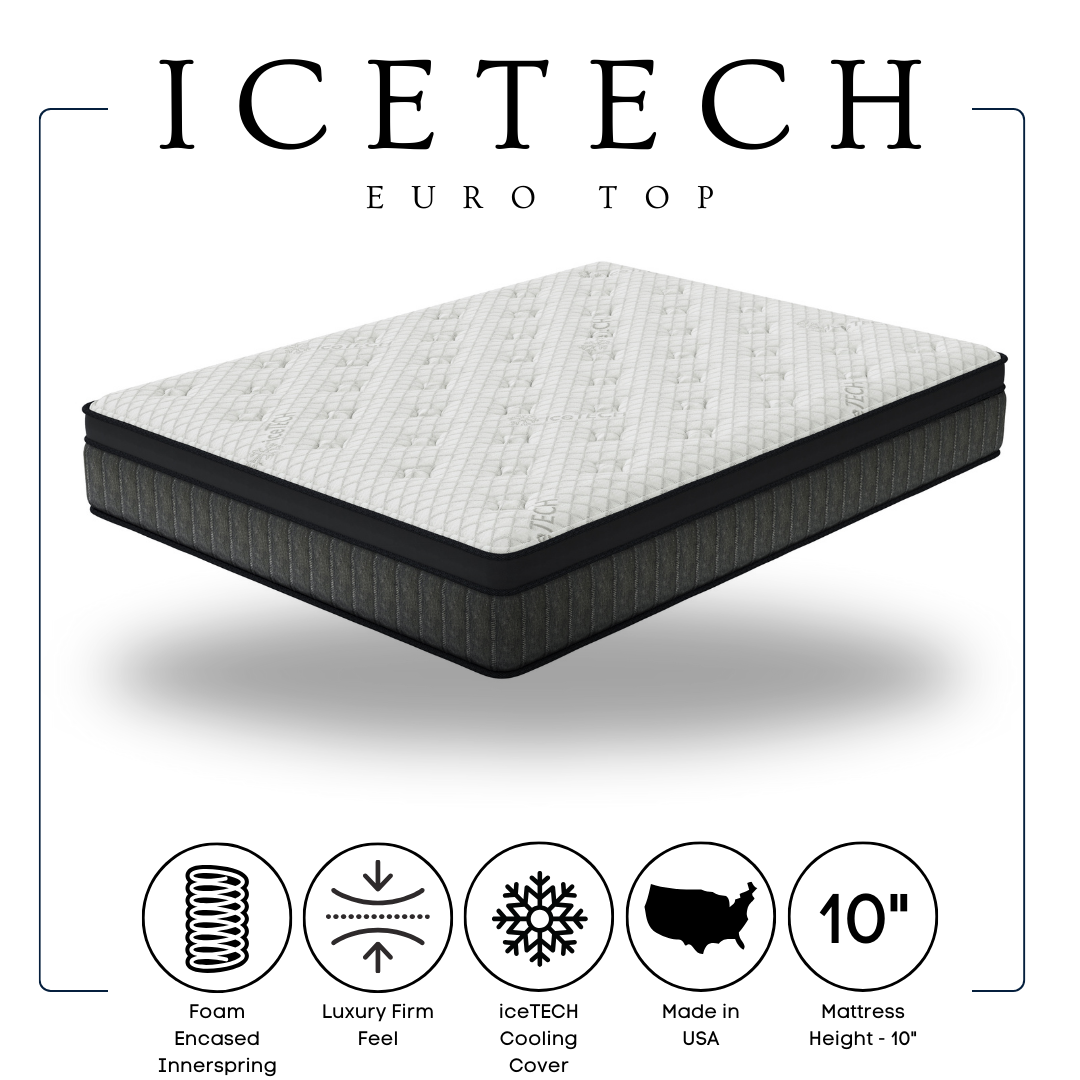 Icetech 10" Euro Top Twin Mattress from Happy Homes - Luna Furniture