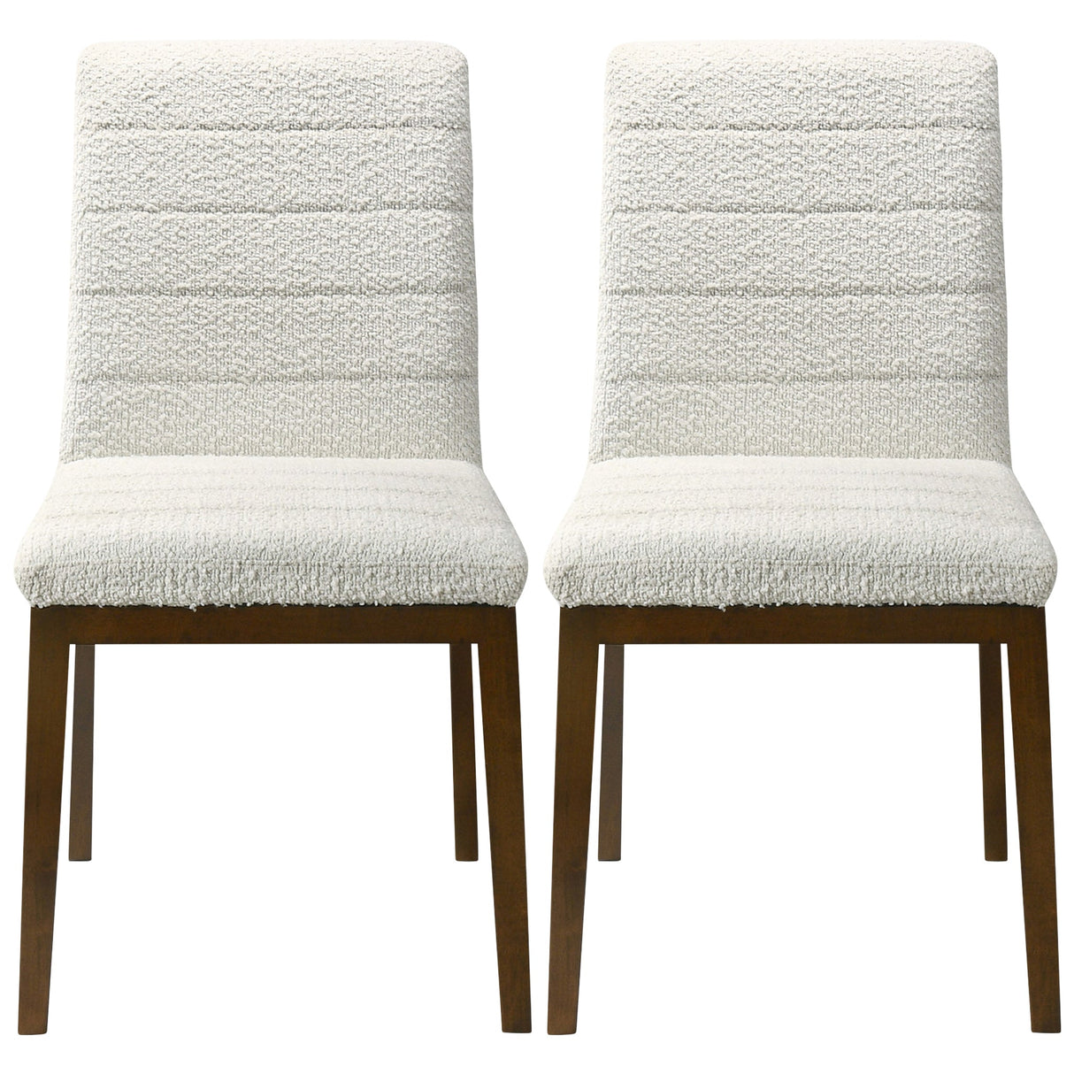 Ines White Boucle Dining Chair (Set of 2) from Midinmod - Luna Furniture