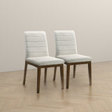 Ines White Boucle Dining Chair (Set of 2) from Midinmod - Luna Furniture