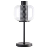 Ingrid Black Glass Shade Bedside Table Lamp from Coaster - Luna Furniture