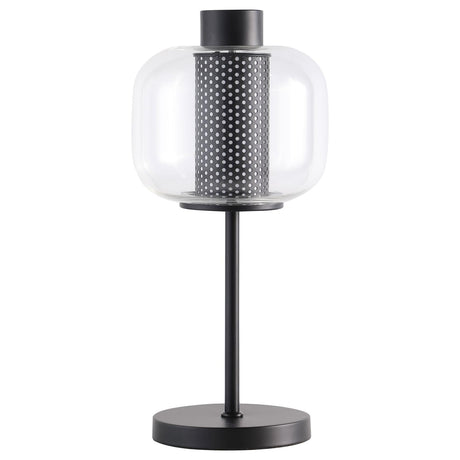 Ingrid Black Glass Shade Bedside Table Lamp from Coaster - Luna Furniture