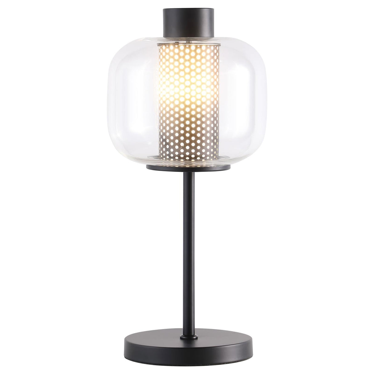 Ingrid Black Glass Shade Bedside Table Lamp from Coaster - Luna Furniture