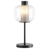 Ingrid Black Glass Shade Bedside Table Lamp from Coaster - Luna Furniture
