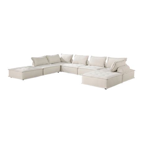 Inman Beige Boucle 7-Piece Modular Sectional from Homelegance - Luna Furniture