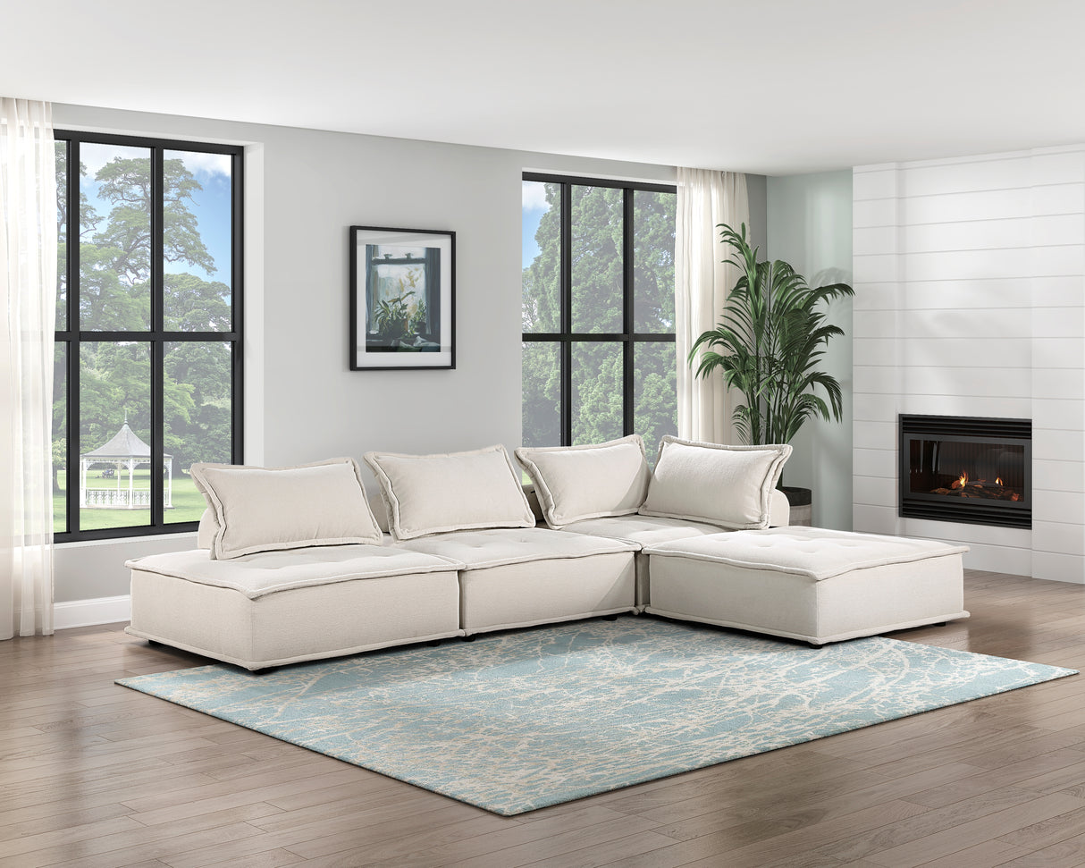 Inman Beige Boucle Modular Accent Chair from Homelegance - Luna Furniture