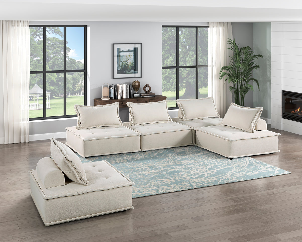 Inman Beige Boucle Modular Accent Chair from Homelegance - Luna Furniture