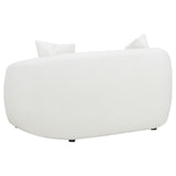 Isabella White Upholstered 2-Piece Tight Back Living Room Set from Coaster - Luna Furniture