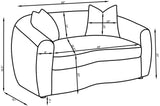 Isabella White Upholstered 2-Piece Tight Back Living Room Set from Coaster - Luna Furniture