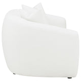Isabella White Upholstered 2-Piece Tight Back Living Room Set from Coaster - Luna Furniture