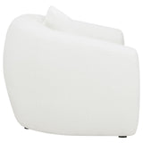 Isabella White Upholstered Tight Back Chair from Coaster - Luna Furniture