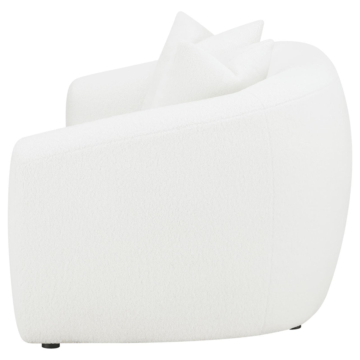 Isabella White Upholstered Tight Back Loveseat from Coaster - Luna Furniture