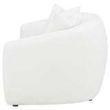 Isabella White Upholstered Tight Back Loveseat from Coaster - Luna Furniture