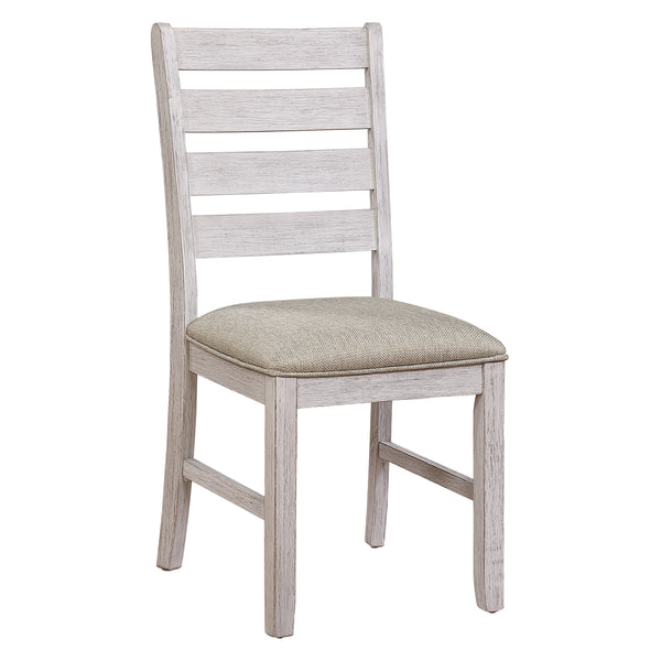 Ithaca Grayish White/Brown Dining Side Chair, Set of 2