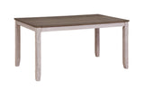 Ithaca Grayish White/Brown Dining Table from Homelegance - Luna Furniture