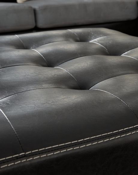 Jacurso Charcoal Oversized Ottoman from Ashley - Luna Furniture