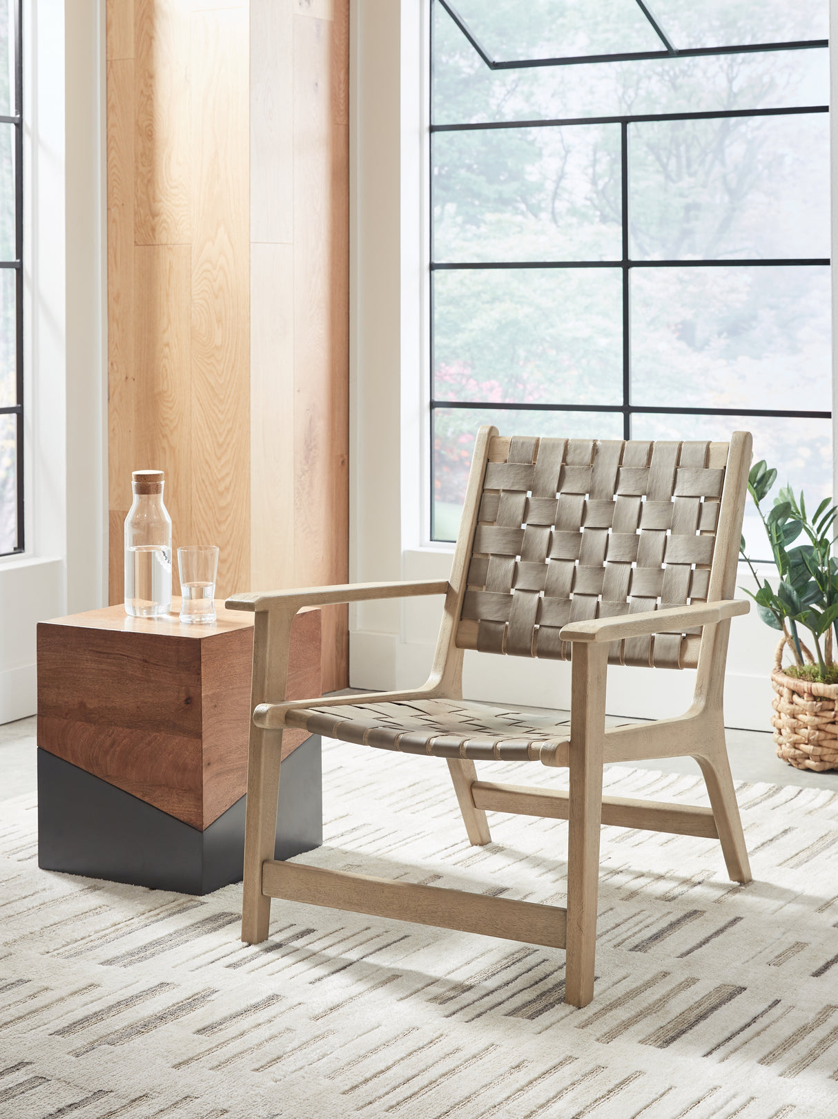 Jameset Taupe Accent Chair from Ashley - Luna Furniture