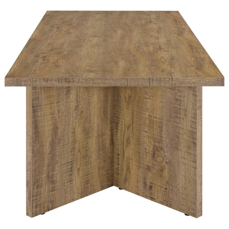 Jamestown Mango Brown Rectangular Engineered Wood Dining Table with Decorative Laminate from Coaster - Luna Furniture