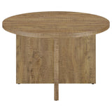 Jamestown Mango Brown Round Engineered Wood Dining Table with Decorative Laminate from Coaster - Luna Furniture