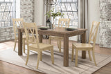 Janina Natural/Buttermilk Dining Set from Homelegance - Luna Furniture