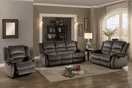 Jarita Chocolate Double Reclining Sofa from Homelegance - Luna Furniture