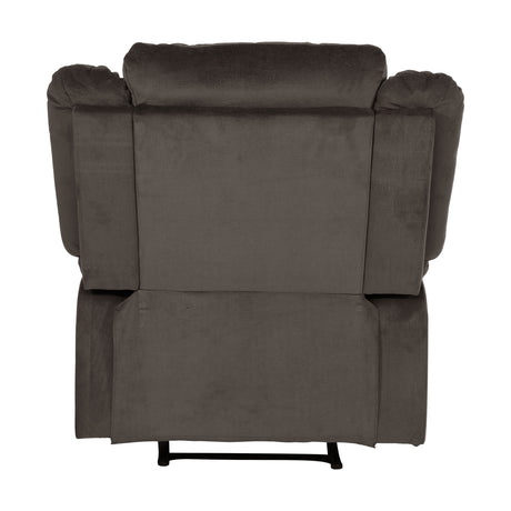 Jarita Chocolate Reclining Chair from Homelegance - Luna Furniture