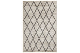 Jarmo Cream/Gray 5' x 7' Rug from Ashley - Luna Furniture