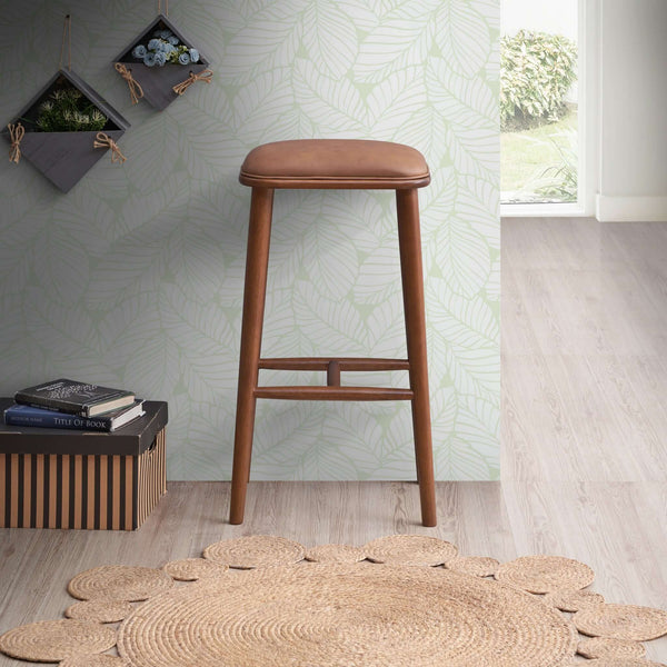 Jason Tan Vegan Leather Bar Stool