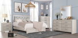 Jaylen Cream LED Panel Bedroom Set from Crown Mark - Luna Furniture