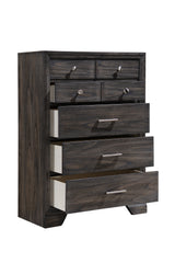 Jaymes Gray Sleigh Storage Platform Bedroom Set from Crown Mark - Luna Furniture