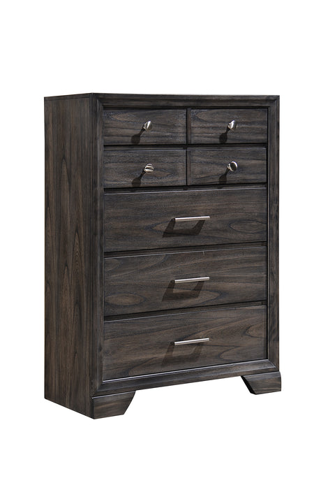 Jaymes Gray Sleigh Storage Platform Bedroom Set from Crown Mark - Luna Furniture