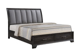 Jaymes Gray Sleigh Storage Platform Bedroom Set from Crown Mark - Luna Furniture