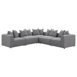 Jennifer Gray Tight Seat Armless Chair from Coaster - Luna Furniture