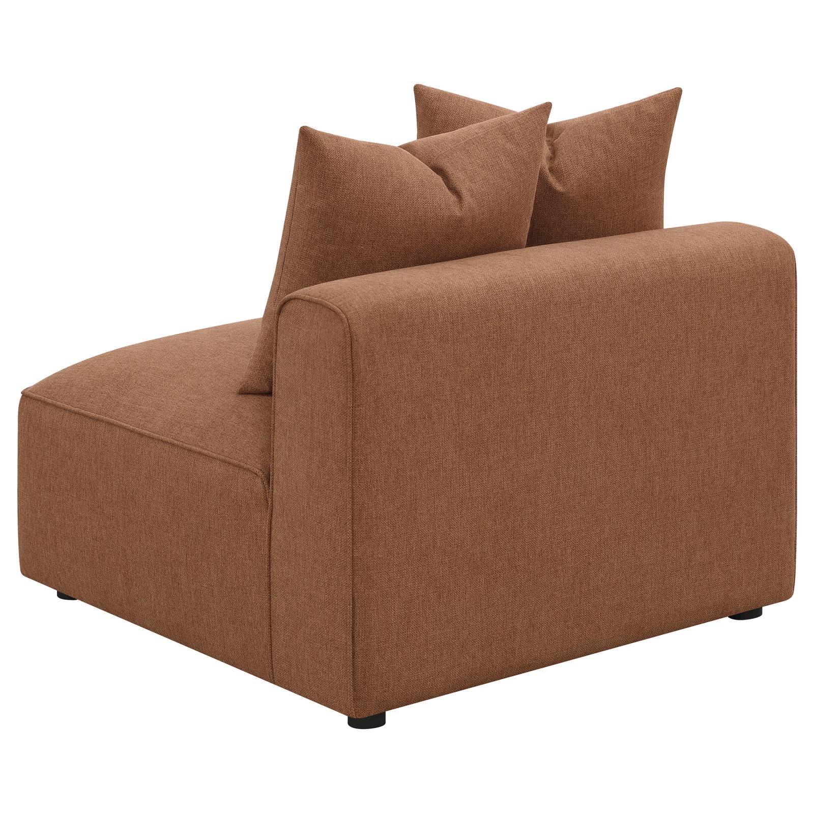 Jennifer 6-piece Upholstered Modular Sectional Terracotta - Luna