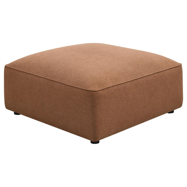 Jennifer Terracotta Upholstered Ottoman