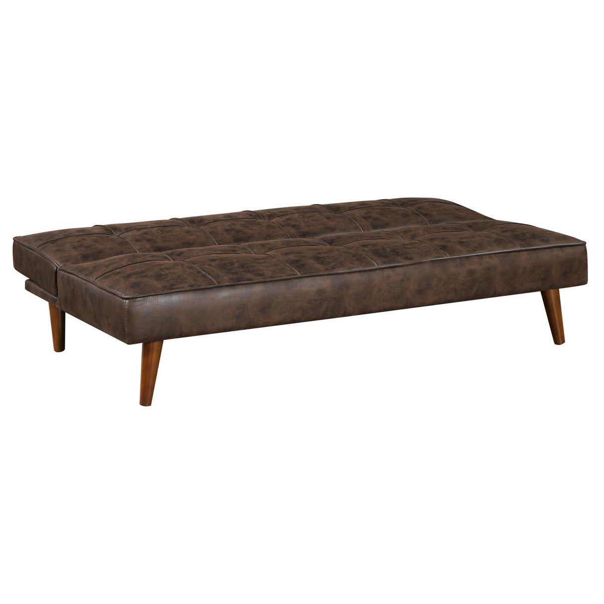 Jenson Dark Coffee Brown Multipurpose Upholstered Tufted Convertible Sofa Bed from Coaster - Luna Furniture