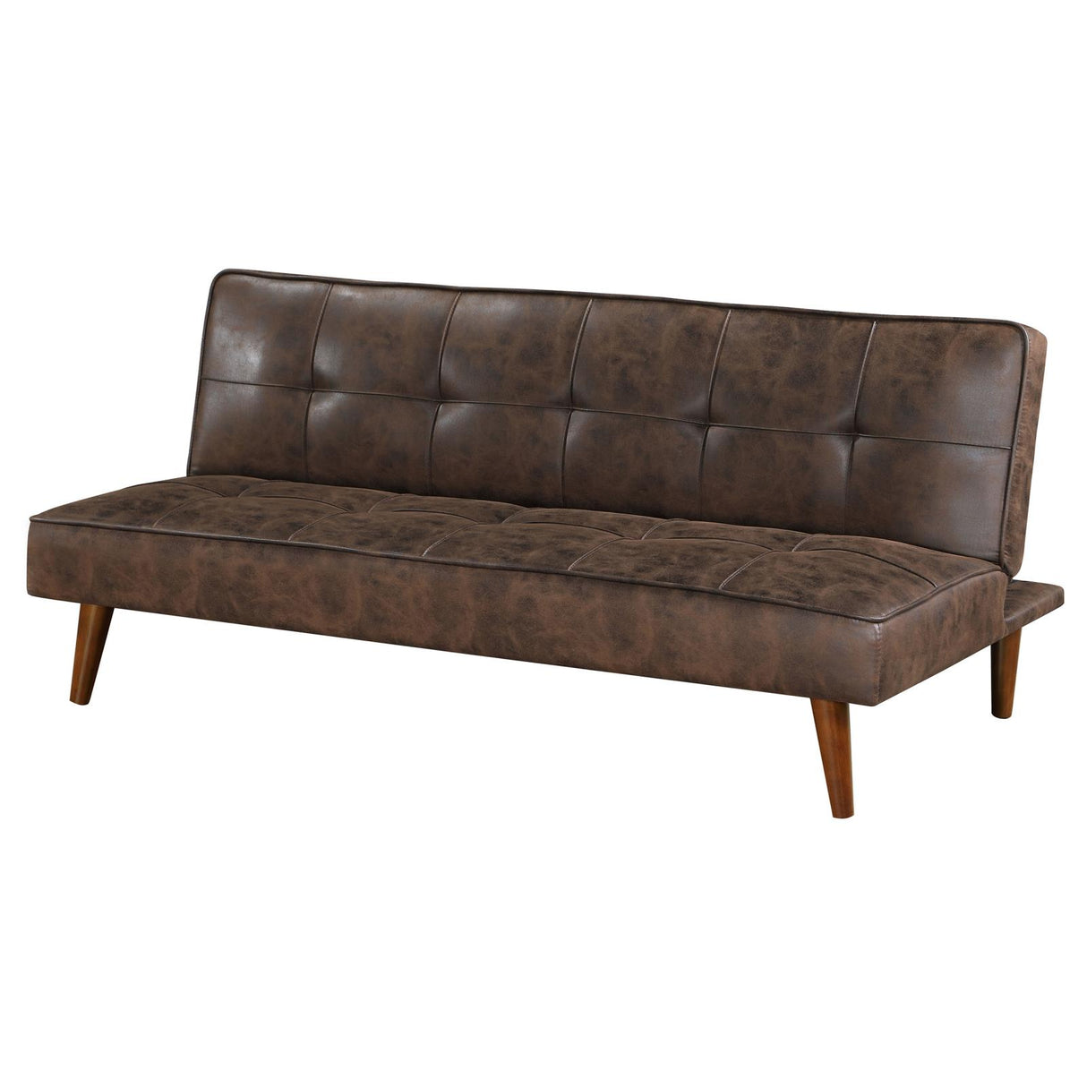 Jenson Dark Coffee Brown Multipurpose Upholstered Tufted Convertible Sofa Bed from Coaster - Luna Furniture