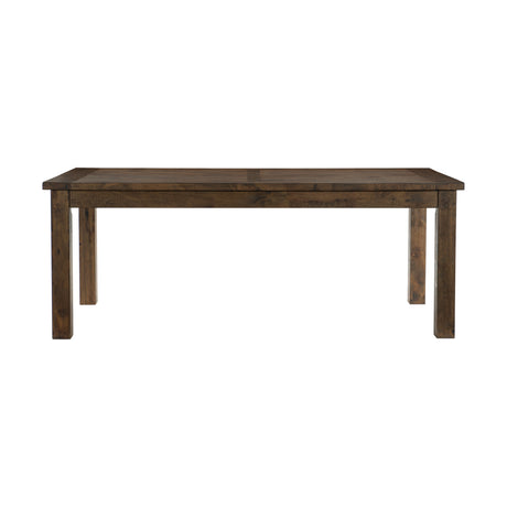 Jerrick Burnished Brown 79" Dining Table from Homelegance - Luna Furniture