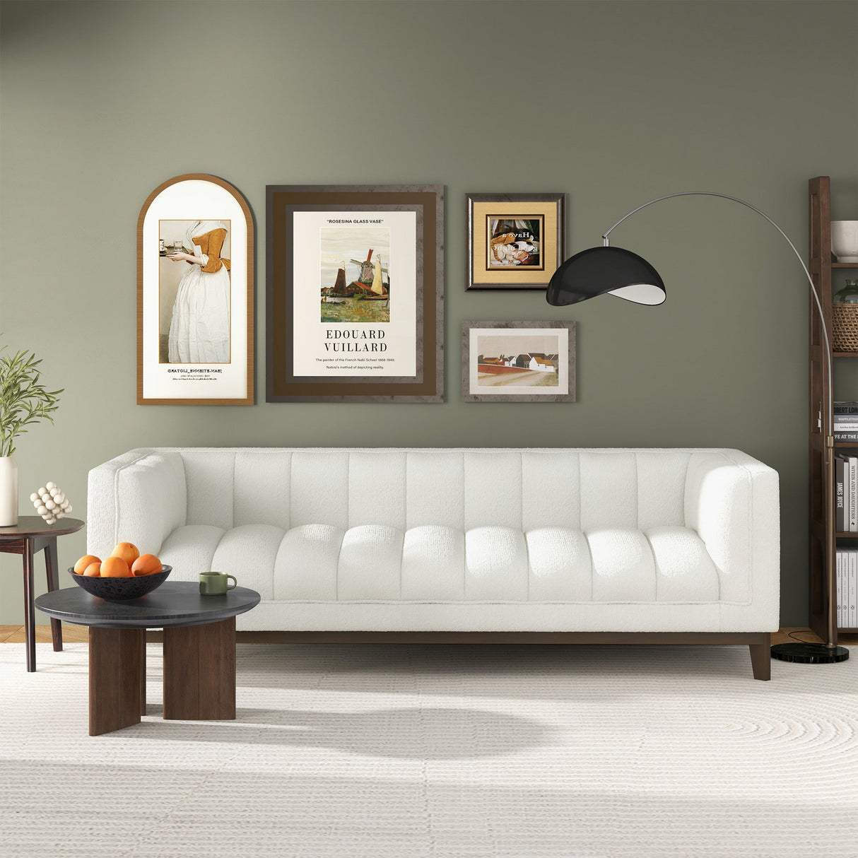 Jersey White Boucle Sofa from Midinmod - Luna Furniture