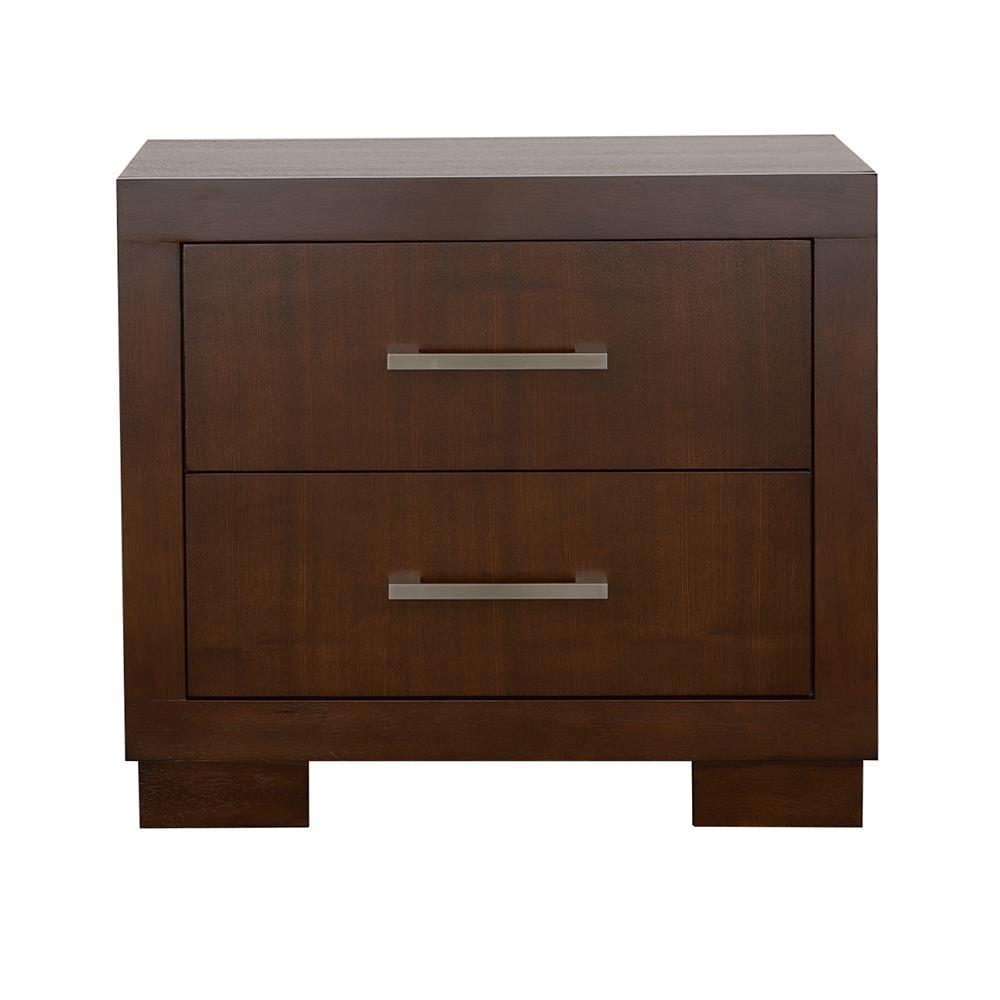 Jessica Cappuccino 2-Drawer Nightstand from Coaster - Luna Furniture