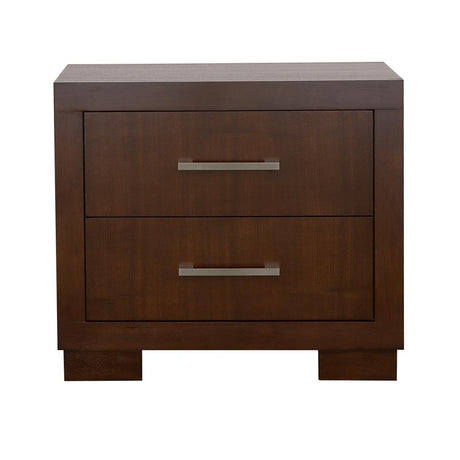 Jessica Cappuccino 2-Drawer Nightstand from Coaster - Luna Furniture