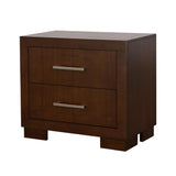 Jessica Cappuccino 2-Drawer Nightstand from Coaster - Luna Furniture