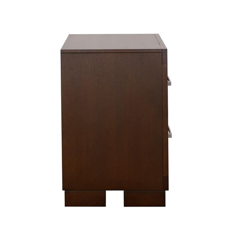 Jessica Cappuccino 2-Drawer Nightstand from Coaster - Luna Furniture