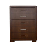 Jessica Cappuccino 5-Drawer Chest from Coaster - Luna Furniture