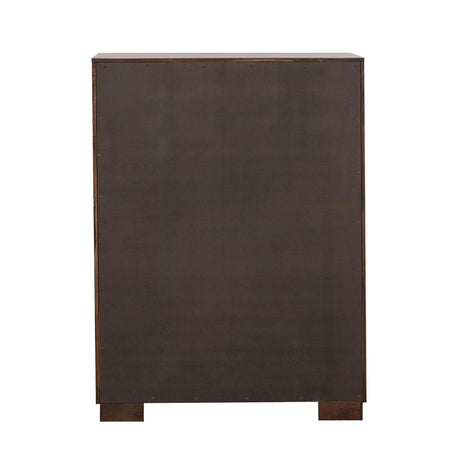 Jessica Cappuccino 5-Drawer Chest from Coaster - Luna Furniture