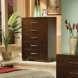 Jessica Cappuccino 5-Drawer Chest from Coaster - Luna Furniture