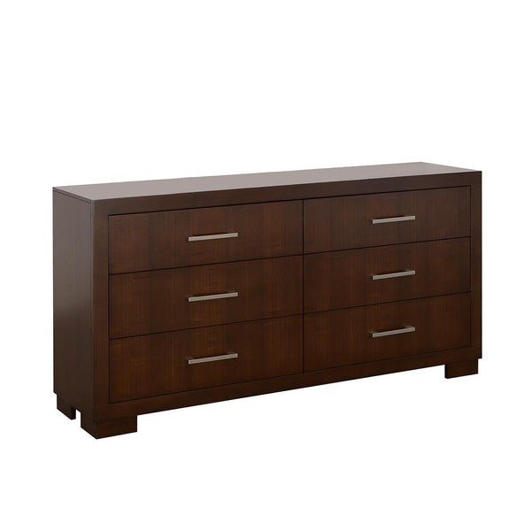 Jessica Cappuccino 6-Drawer Dresser