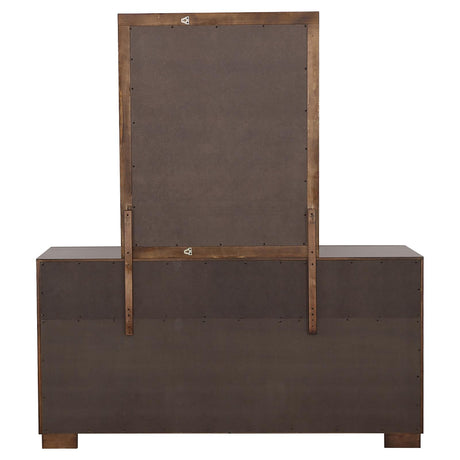 Jessica Cappuccino 6-Drawer Dresser with Mirror from Coaster - Luna Furniture