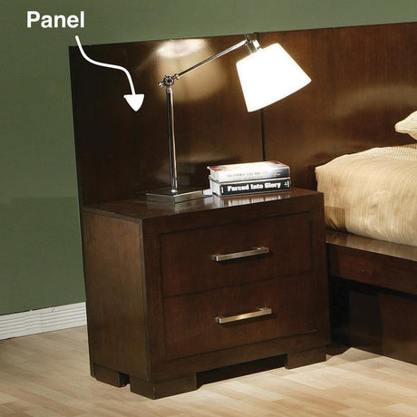 Jessica Cappuccino Nightstand Panels from Coaster - Luna Furniture