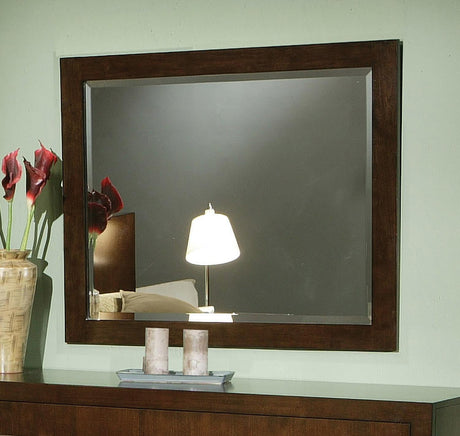 Jessica Cappuccino Rectangular Wall Mirror (Mirror Only) from Coaster - Luna Furniture